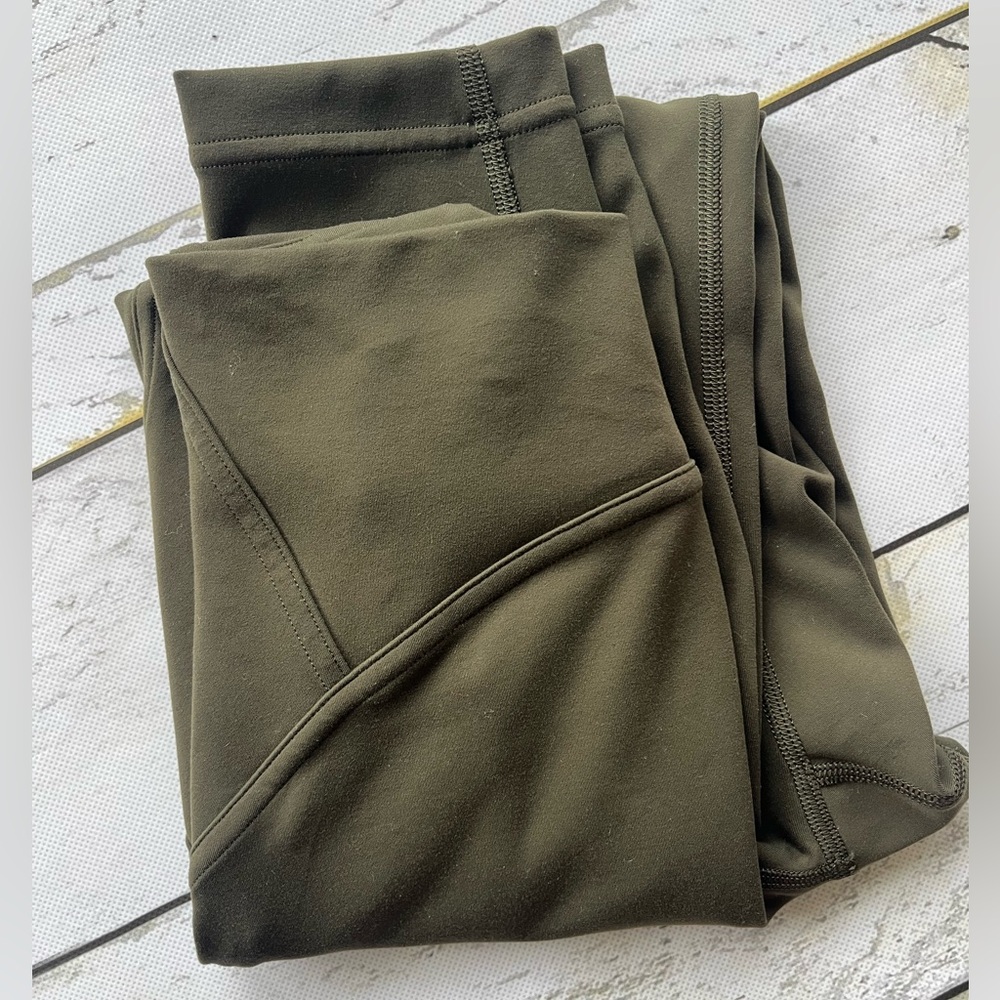 Lululemon Green High Waist Leggings size 2 olive green - Picture 7 of 7